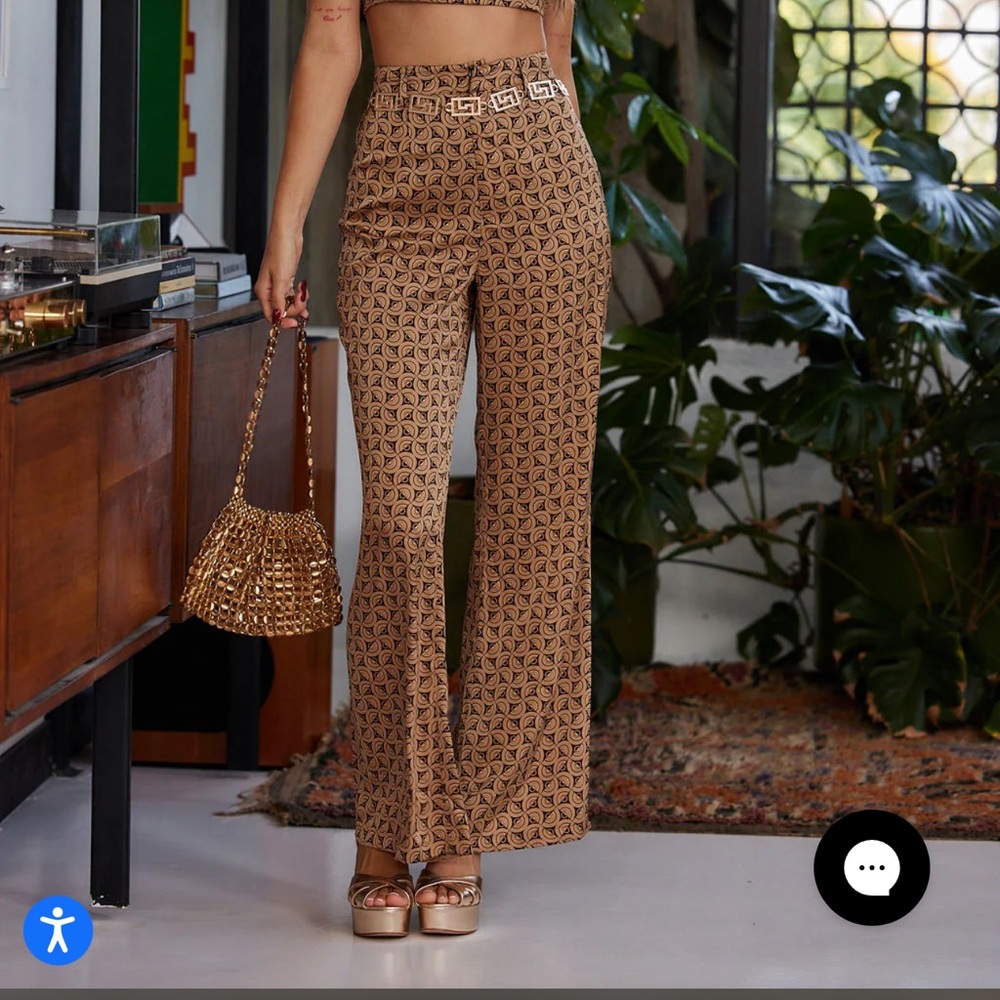 12th tribe daisy printed trousers